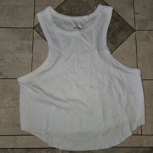 Wild Fable white Cropped Rib Tank Sz XXL